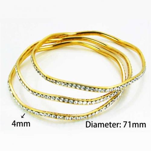Wholesale Stainless Steel Bangles Sets NO.#BC58B0126HID
