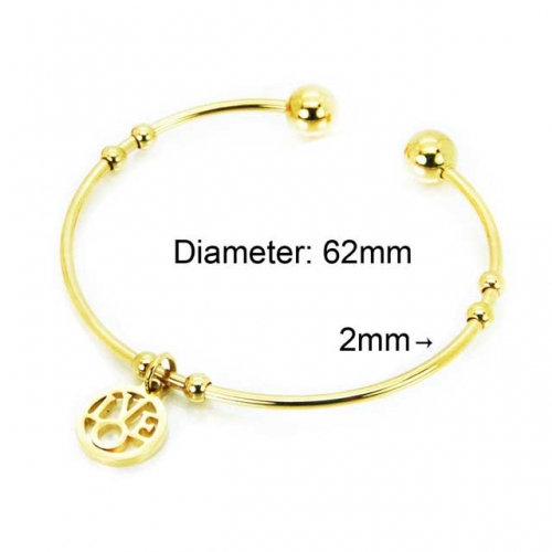 Wholesale Stainless Steel 316L Popularity Bangle NO.#BC58B0375KV