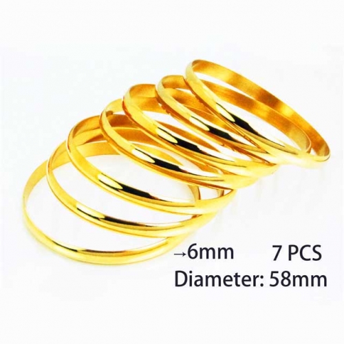 Wholesale Stainless Steel Bangles Sets NO.#BC58B0320HHD