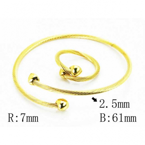BaiChuan Wholesale Jewelry Steel Cable Bangles NO.#BC58B0442PW