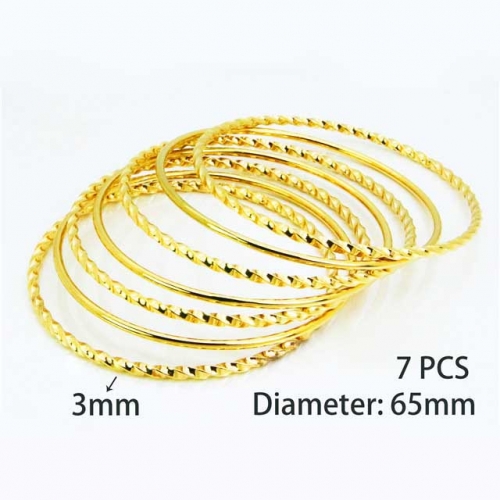 Wholesale Stainless Steel Bangles Sets NO.#BC58B0325HJX