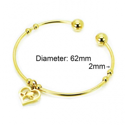 Wholesale Stainless Steel 316L Popularity Bangle NO.#BC58B0383KS