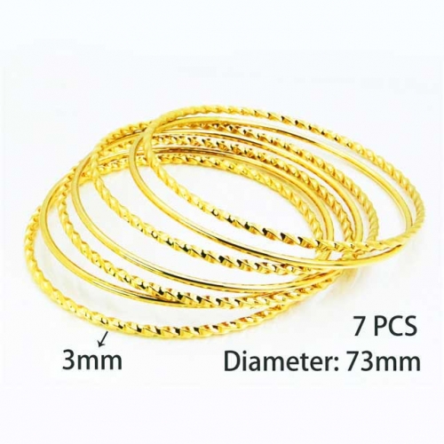 Wholesale Stainless Steel Bangles Sets NO.#BC58B0327HJY