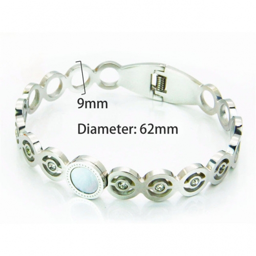 BaiChuan Wholesale Jewelry Stainless Steel 316L & Pearl & Shell Bangle NO.#BC93B0256HKQ