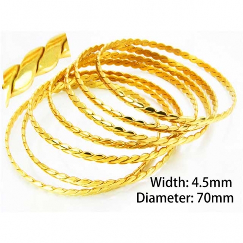 Wholesale Stainless Steel Bangles Sets NO.#BC58B0105HLX