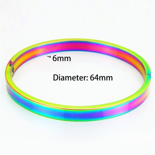 BaiChuan Wholesale Stainless Steel 316L Popularity Bangle NO.#BC42B0057HIC