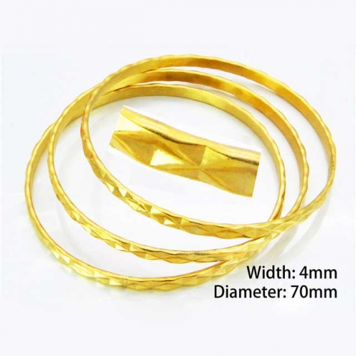 Wholesale Stainless Steel Bangles Sets NO.#BC58B0101OA