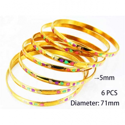 Wholesale Stainless Steel Bangles Sets NO.#BC58B0288IIU