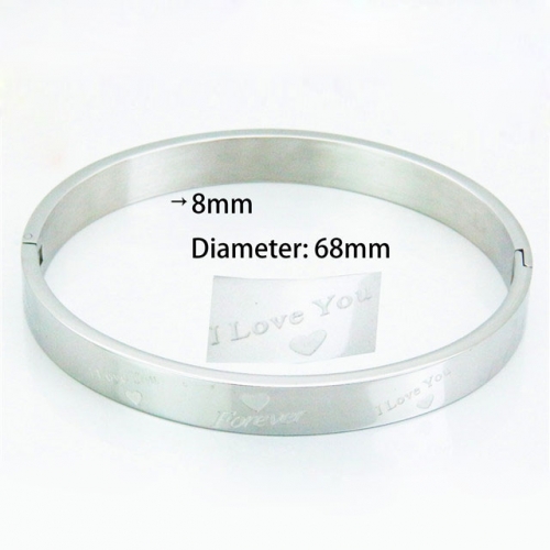 BaiChuan Wholesale Stainless Steel 316L Popularity Bangle NO.#BC42B0012ML