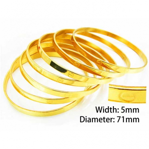 Wholesale Stainless Steel Bangles Sets NO.#BC58B0111HLW