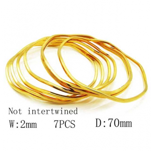 Wholesale Stainless Steel Bangles Sets NO.#BC58B0010H70