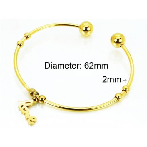 Wholesale Stainless Steel 316L Popularity Bangle NO.#BC89B0034JL