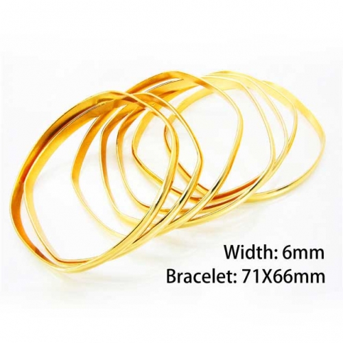 Wholesale Stainless Steel Bangles Sets NO.#BC58B0185HLE