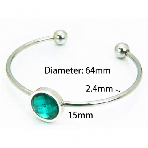 Wholesale Stainless Steel 316L Cuff Bangle NO.#BC64B1224OA