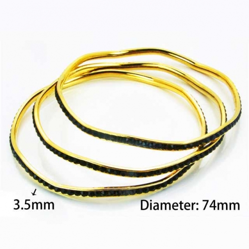 Wholesale Stainless Steel Bangles Sets NO.#BC58B0127HIR