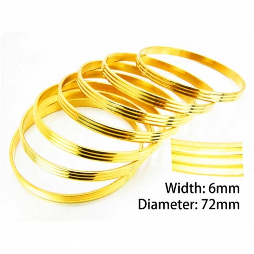 Wholesale Stainless Steel Bangles Sets NO.#BC58B0114HLT