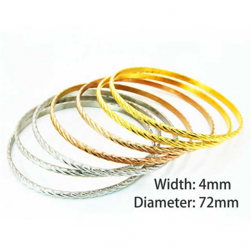 Wholesale Stainless Steel Bangles Sets NO.#BC58B0252HJW
