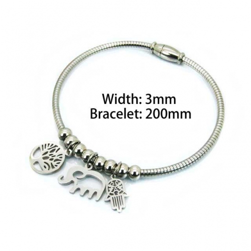 Wholesale Stainless Steel 316L Popularity Bangle NO.#BC55B0683PQ