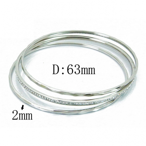 Wholesale Stainless Steel Bangles Sets NO.#BC19B0046IIF