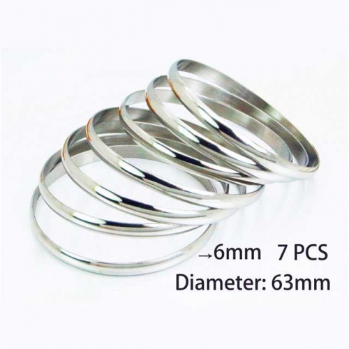 Wholesale Stainless Steel Bangles Sets NO.#BC58B0318NE