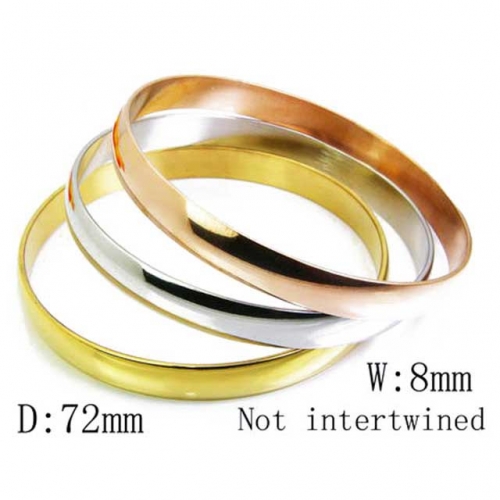 Wholesale Stainless Steel Bangles Sets NO.#BC58B0122O0