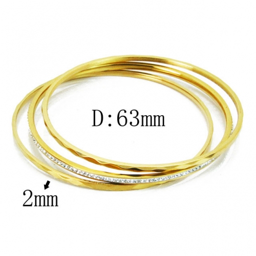 Wholesale Stainless Steel Bangles Sets NO.#BC19B0047ILE