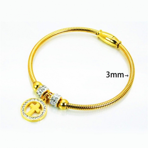 Wholesale Stainless Steel 316L Popularity Bangle NO.#BC12B0338HJA