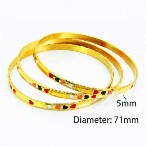 Wholesale Stainless Steel Bangles Sets NO.#BC58B0337HFF