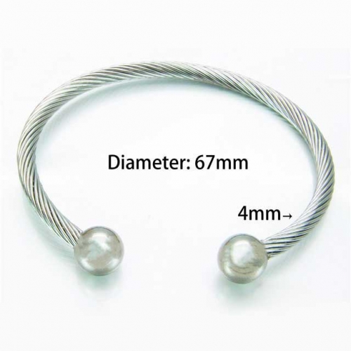 BaiChuan Wholesale Jewelry Steel Cable Bangles NO.#BC58B0153MF