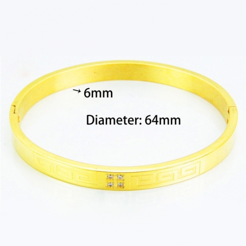 BaiChuan Wholesale Stainless Steel 316L Popularity Bangle NO.#BC42B0034HJT
