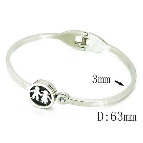 Wholesale Stainless Steel 316L Popularity Bangle NO.#BC59B0789HZL