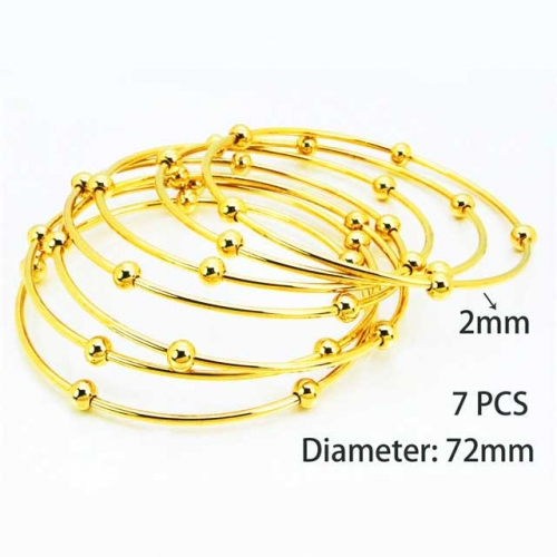 Wholesale Stainless Steel Bangles Sets NO.#BC58B0306HLE