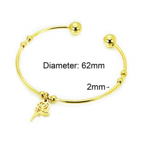 Wholesale Stainless Steel 316L Popularity Bangle NO.#BC58B0402KA