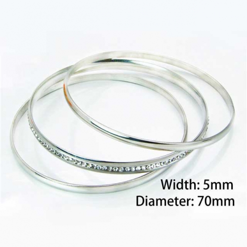 Wholesale Stainless Steel Bangles Sets NO.#BC58B0135HGG