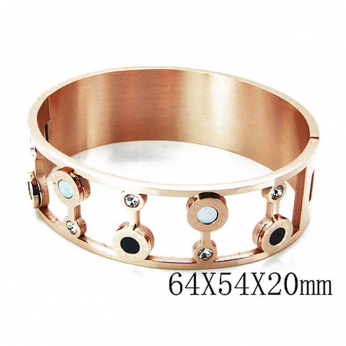 BaiChuan Wholesale Jewelry Stainless Steel 316L & Pearl & Shell Bangle NO.#BC81B0203IMD