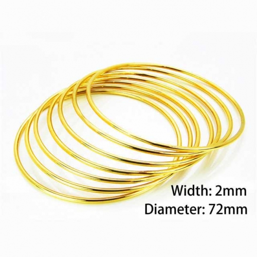 Wholesale Stainless Steel Bangles Sets NO.#BC58B0144HKR
