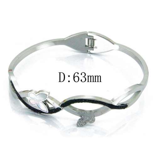 BaiChuan Wholesale Jewelry Stainless Steel 316L & Pearl & Shell Bangle NO.#BC19B0024HNQ