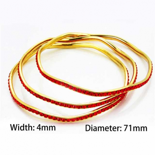 Wholesale Stainless Steel Bangles Sets NO.#BC58B0128HIW