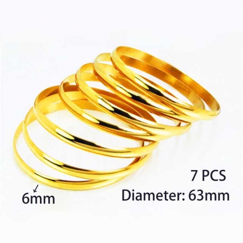 Wholesale Stainless Steel Bangles Sets NO.#BC58B0317HHG