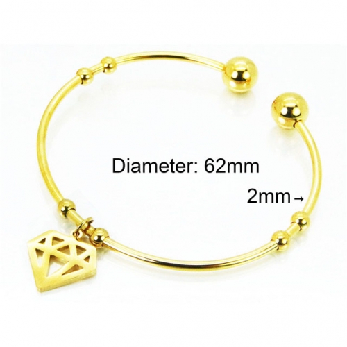 Wholesale Stainless Steel 316L Popularity Bangle NO.#BC89B0032JLE