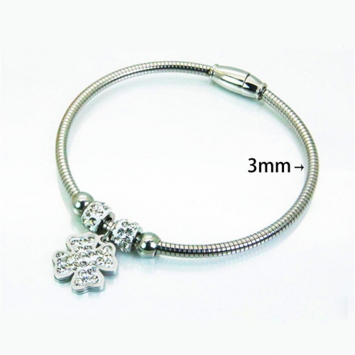 Wholesale Stainless Steel 316L Popularity Bangle NO.#BC12B0350HIS