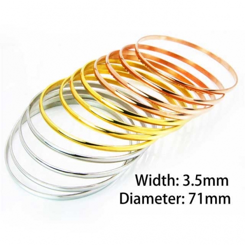 Wholesale Stainless Steel Bangles Sets NO.#BC58B0108HOE