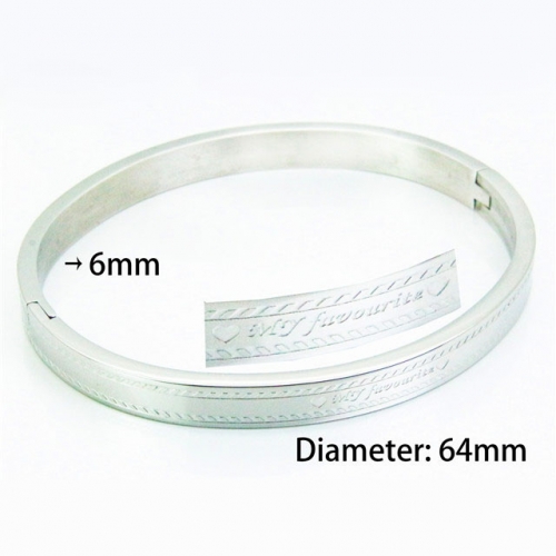 BaiChuan Wholesale Stainless Steel 316L Popularity Bangle NO.#BC42B0042ML