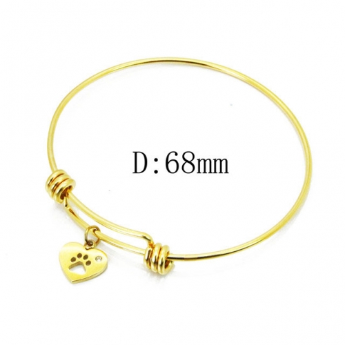 Wholesale Stainless Steel 316L Popularity Bangle NO.#BC91B0340OR