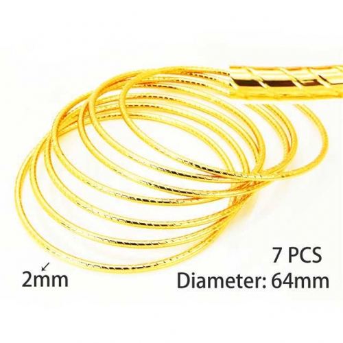 Wholesale Stainless Steel Bangles Sets NO.#BC58B0260HKW
