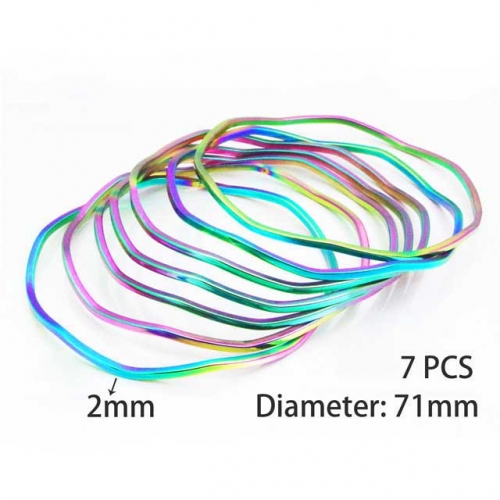 Wholesale Stainless Steel Bangles Sets NO.#BC58B0323HLE