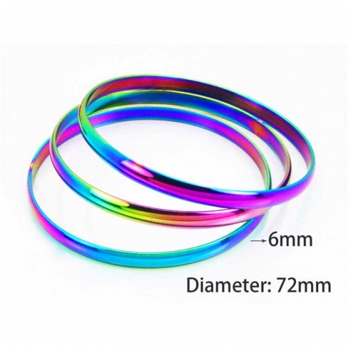 Wholesale Stainless Steel Bangles Sets NO.#BC58B0308MZ