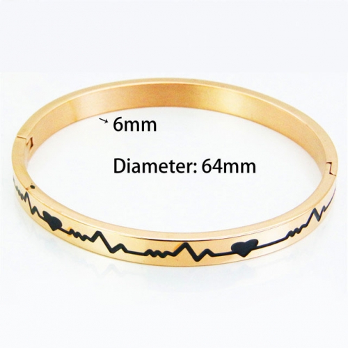BaiChuan Wholesale Stainless Steel 316L Popularity Bangle NO.#BC42B0029HLL