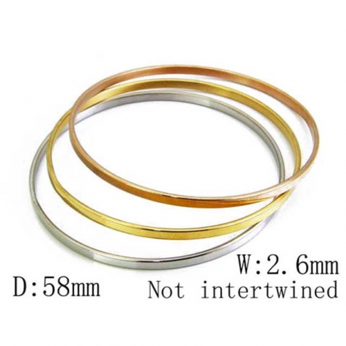 Wholesale Stainless Steel Bangles Sets NO.#BC58B0120L0