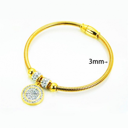 Wholesale Stainless Steel 316L Popularity Bangle NO.#BC12B0342HJX